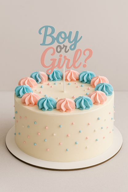Gender Reveal Cake